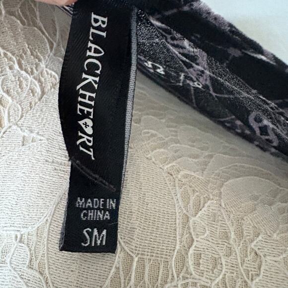 Blackheart spell circle sheer kimono cardigan gothic witchy small ( oversized ) - Picture 6 of 11